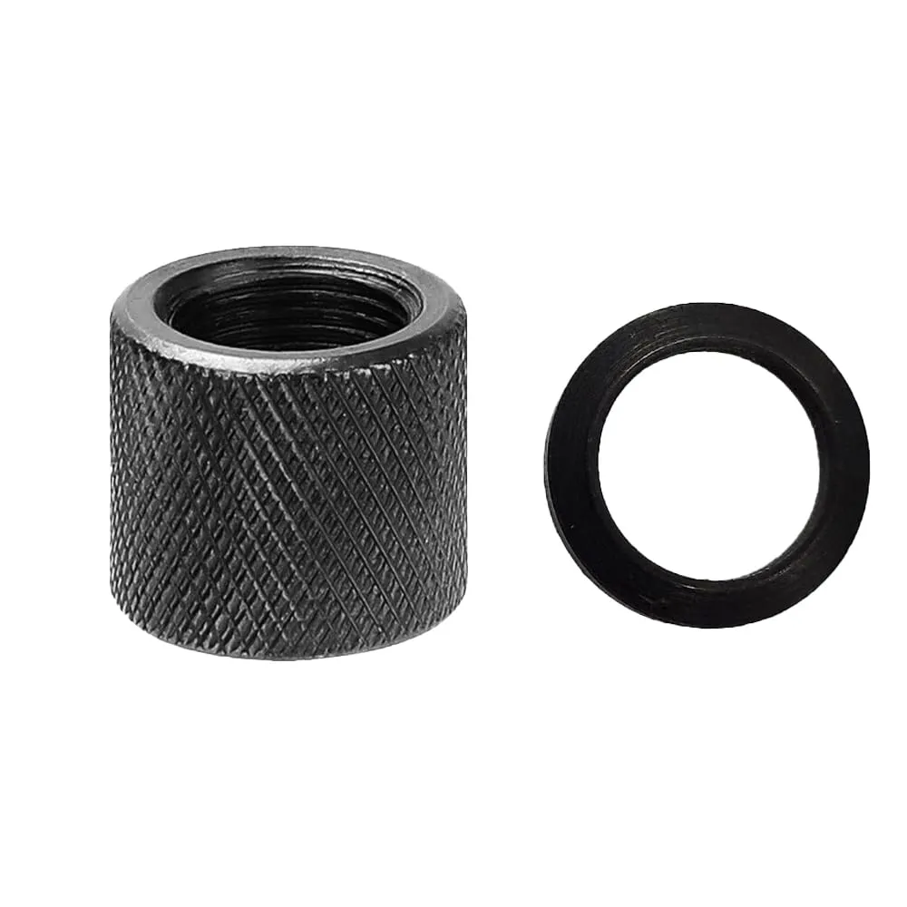 1/2ft x28 Thread Protector with 1/2ft x28 Crush Washer All Steel for 223 9mm