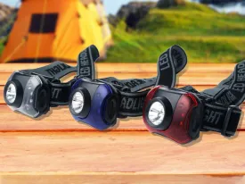 3-Pack: Outdoor Nation Hands-Free 7-LED Headlamp