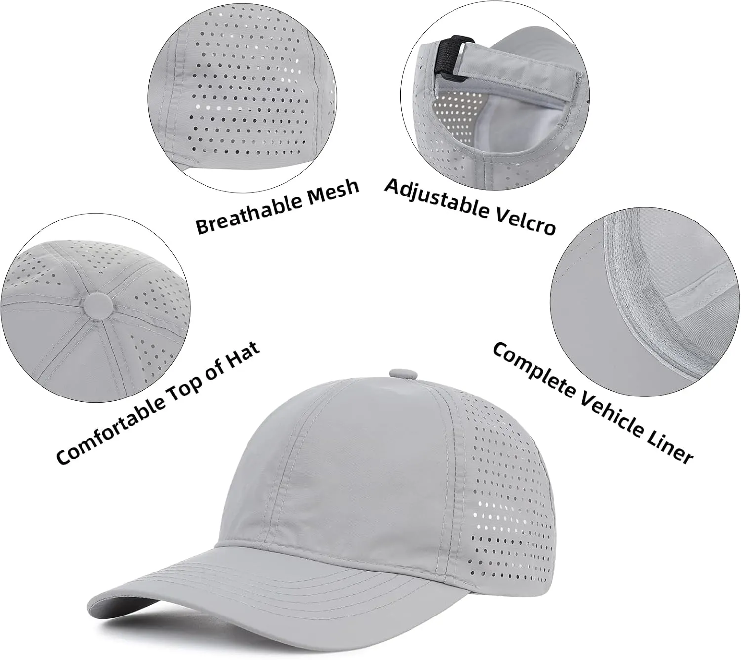 American Trends Men Women Baseball Cap Adjustable Dad Hat Breathable Waterproof Colorful Cap Hat
