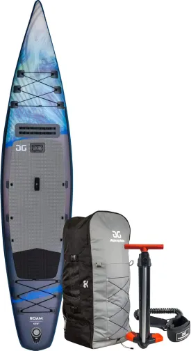 AQUAGLIDE Inflatable Stand Up Paddle Board with Premium SUP Accessories - Backpack, Leash, and Hand Pump - Roam 12.5' ISUP, Multicolor (585421104)