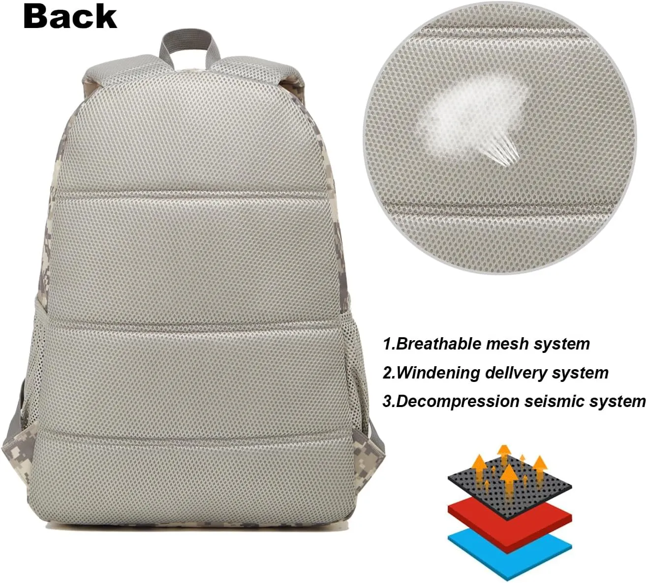 ArcEnCiel 35L Motorcycle Backpack Tactical Military Bag Army Assault Pack Rucksacks with Patch - Rain Cover Included