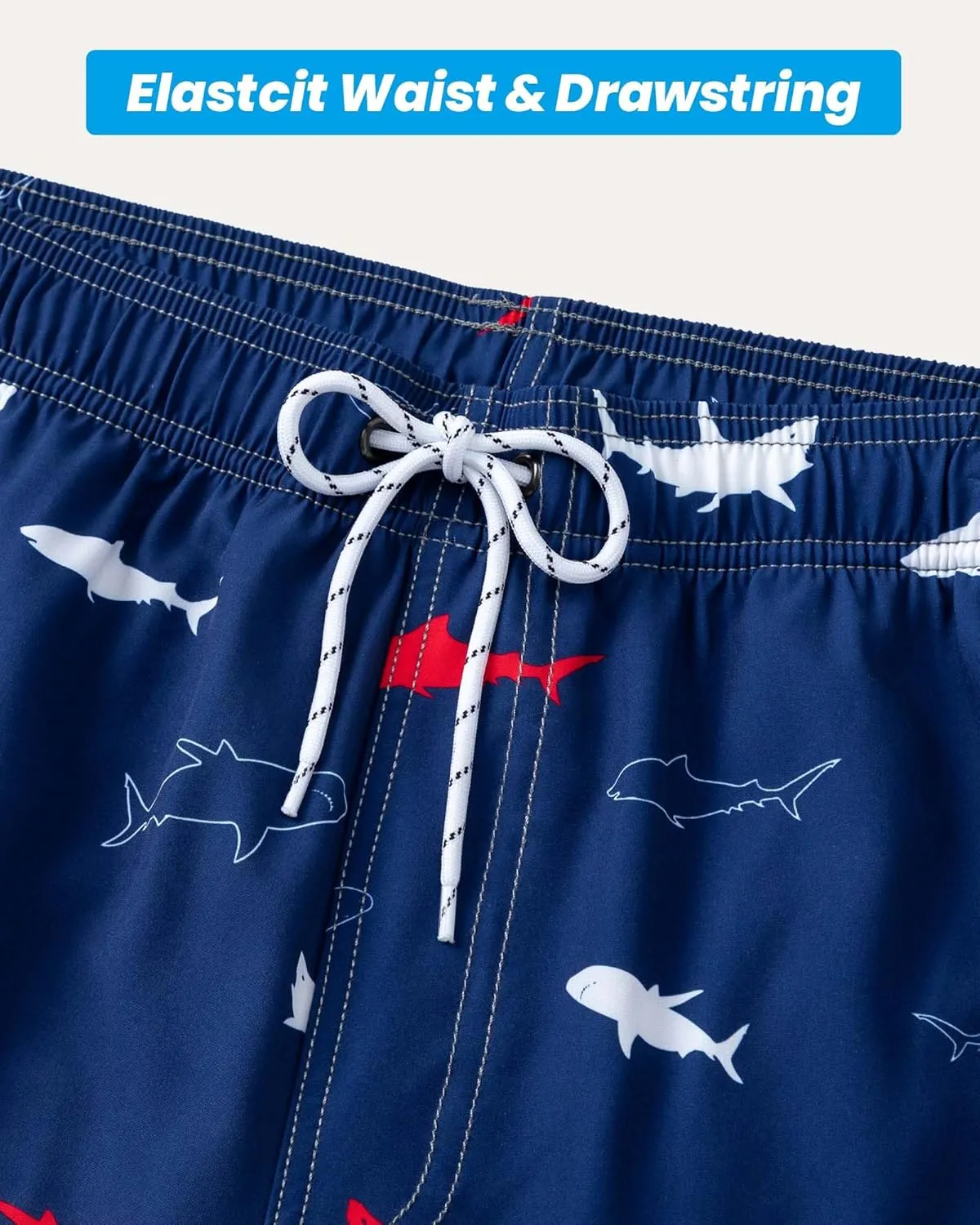 Aueyan Mens Swim Trunks with Compression Liner 7 inch Quick Dry Beach Board Shorts