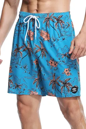 AXESEA Men's Swim Trunks Elastic Quick Dry with Pockets Swimwear Bathing Suits No Mesh Lining Beach Shorts