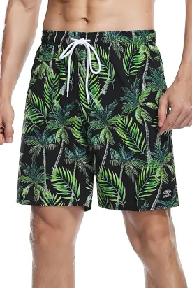 AXESEA Men's Swim Trunks Elastic Quick Dry with Pockets Swimwear Bathing Suits No Mesh Lining Beach Shorts