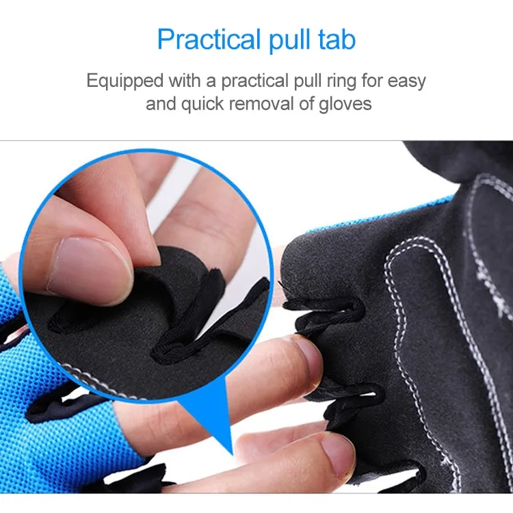 BaseCamp BC-204 Half Finger Lycra Cycling Gloves - Size L for Enhanced Comfort and Control