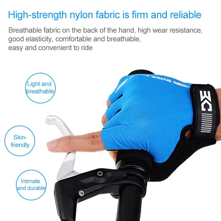 BaseCamp BC-204 Half Finger Lycra Cycling Gloves - Size L for Enhanced Comfort and Control