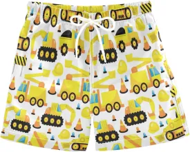 Boccsty 80S 90S Boys Swim Trunks Baby Kids Swimwear Summer Toddler Beach Board Shorts Bathing Suit 2T-XL