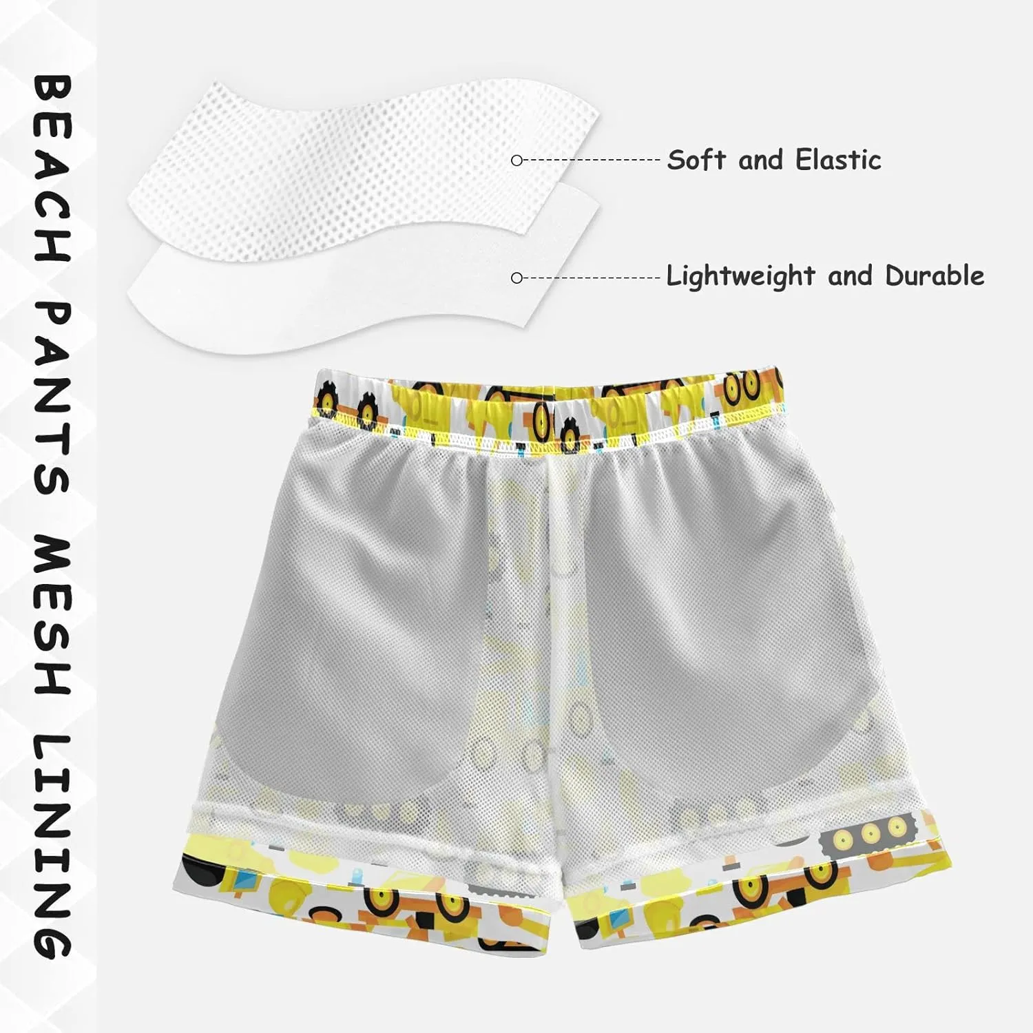 Boccsty 80S 90S Boys Swim Trunks Baby Kids Swimwear Summer Toddler Beach Board Shorts Bathing Suit 2T-XL