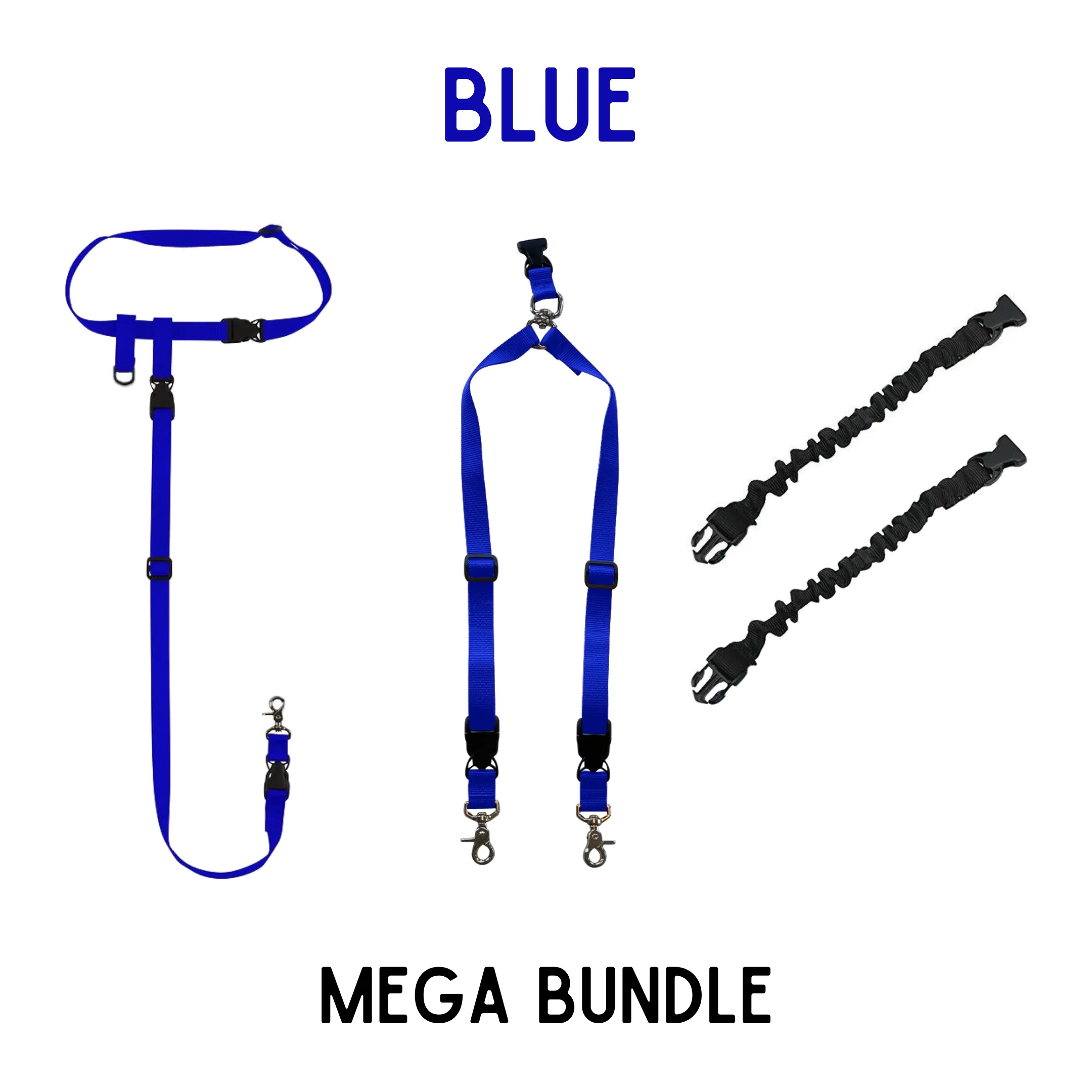 BUNDLE - Regular Dog Leash, Double Buddy   2x Lunge Busters