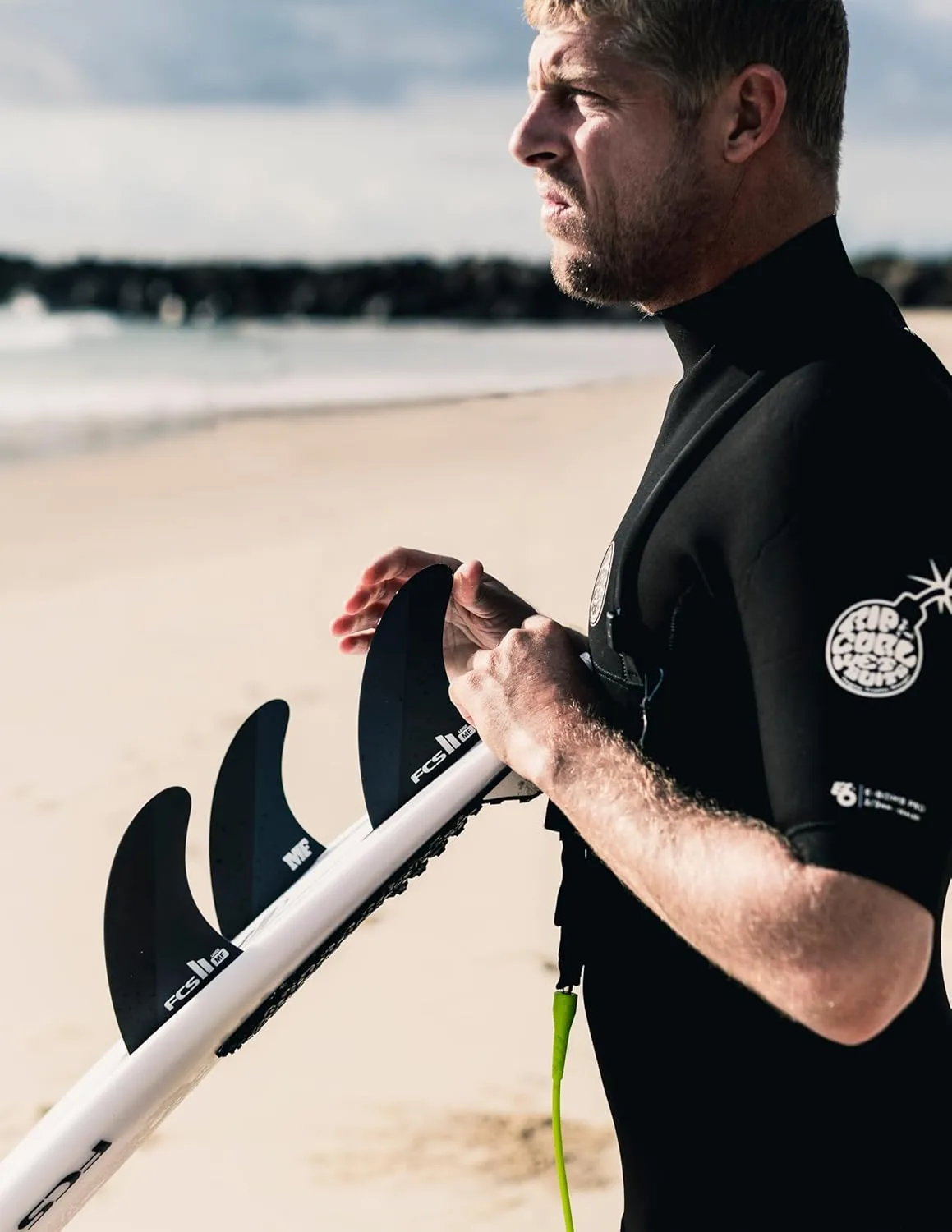 FCS II MF Neo Carbon Black/Charcoal Large Tri Fins