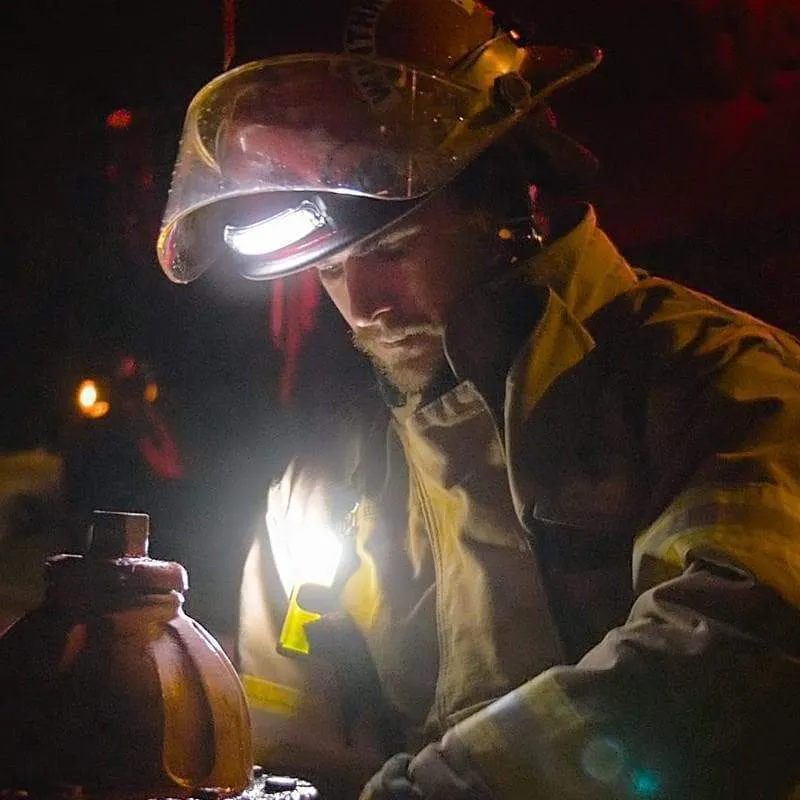 FoxFury Command  Tilt White LED Headlamp / Helmet Light