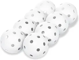 Franklin Sports Plastic Baseballs - MLB - Includes 8 Balls for Batting Practice or Backyard Baseball Play - Replacement Balls  70mm Official Baseball Size - White