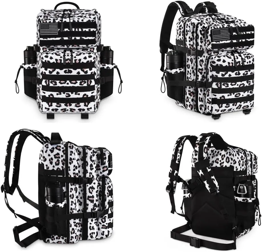 Military Tactical Backpack 45L Large Tactical Backpack for Men, Hiking Rucksack With Bottle Holder