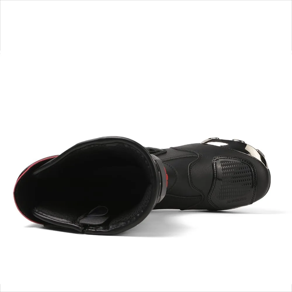 Motorcycle Riding Boots Motorcycle Leather Boots for Women and Men Protection Anti Slip Racing Sports