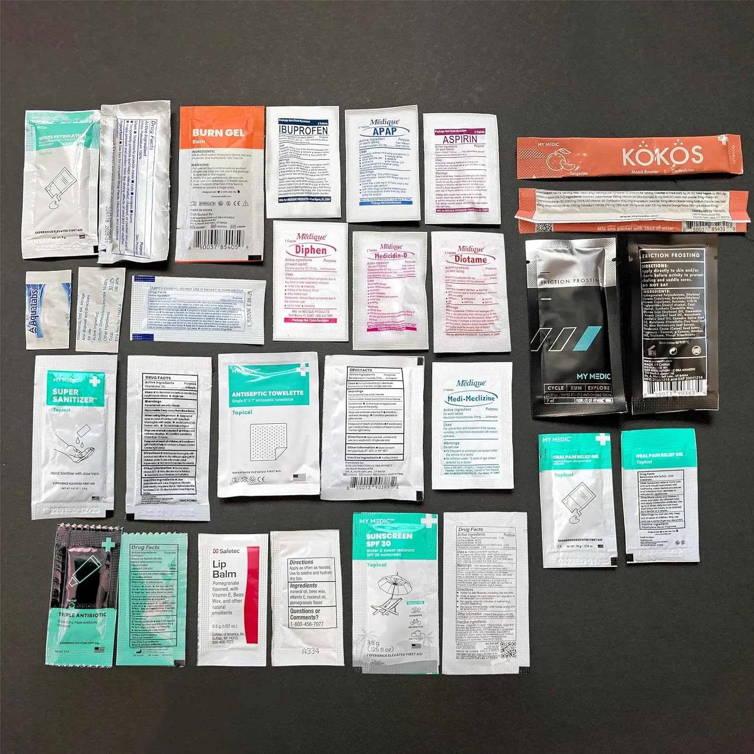 My Medic Compact Emergency Sidekick First Aid Kit 70 plus Items Portable