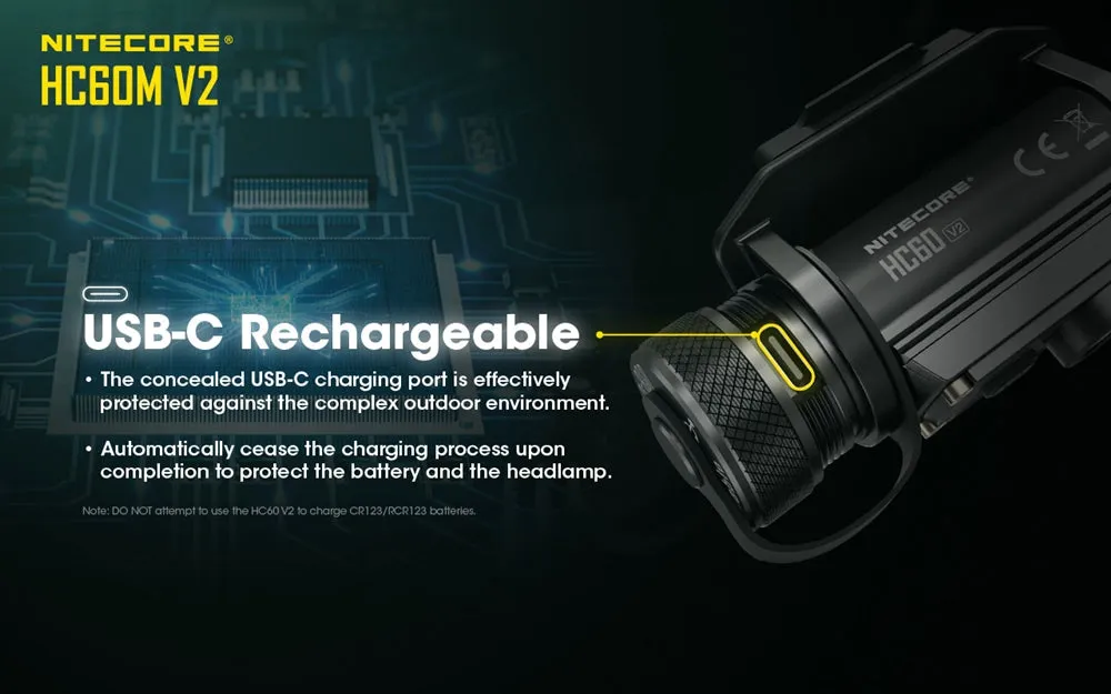 Nitecore HC60M v2 1200 Lumen NVG Helmet Light