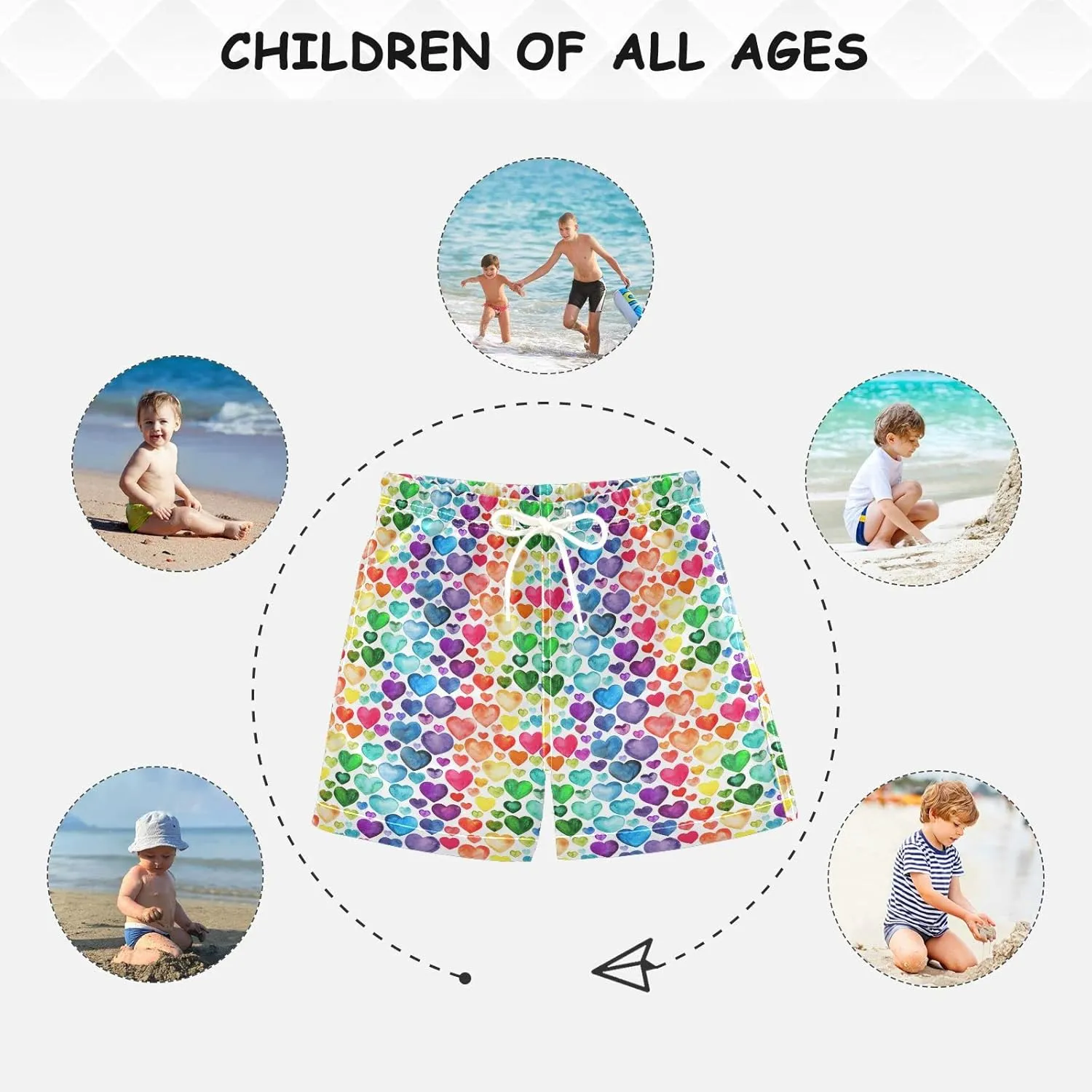 Pirate Rudder Anchor Boys Swim Trunks Rope Skull Toddler Beach Board Shorts Baby Summer Bathing Suit 2T
