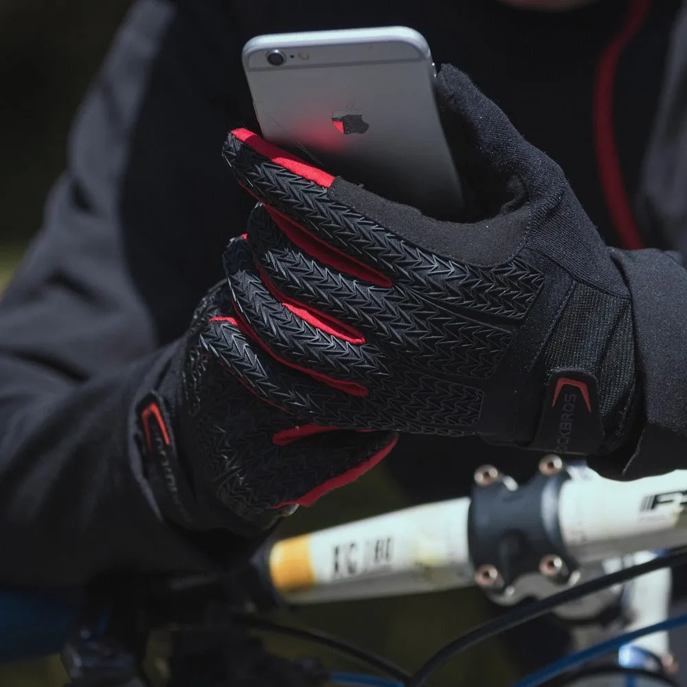 Premium Cycling Gloves with Touch Screen Design & Gel Padding for Triathletes – Enhanced Grip, Comfort & Durability for Long Rides