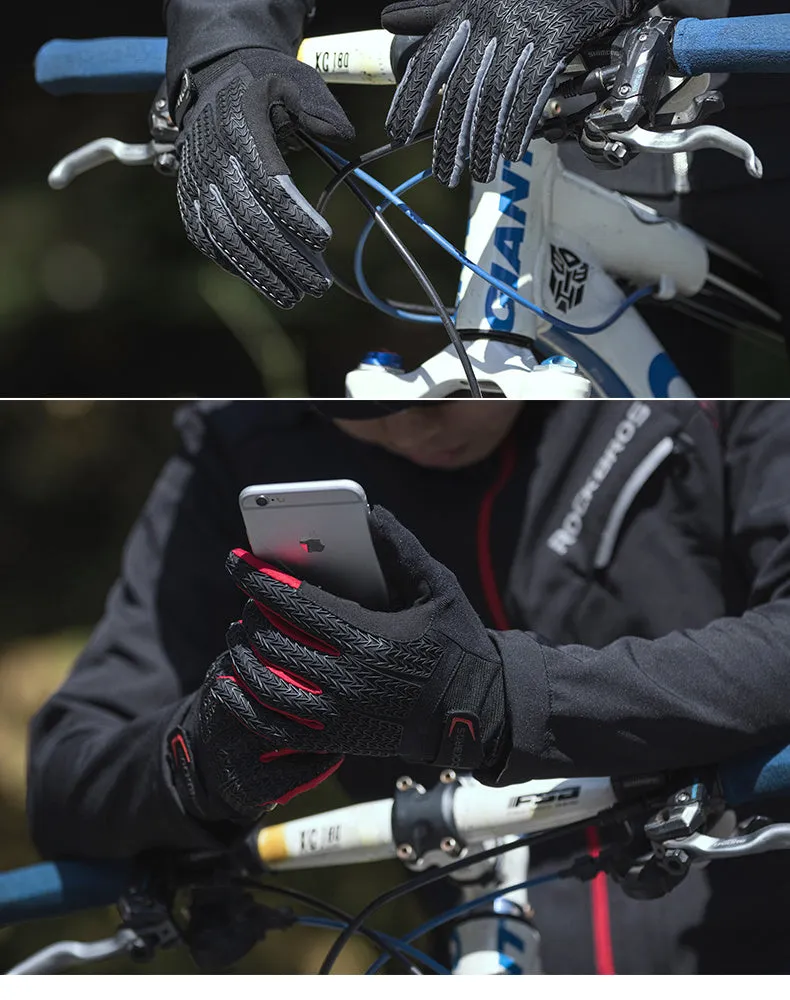 Premium Cycling Gloves with Touch Screen Design & Gel Padding for Triathletes – Enhanced Grip, Comfort & Durability for Long Rides