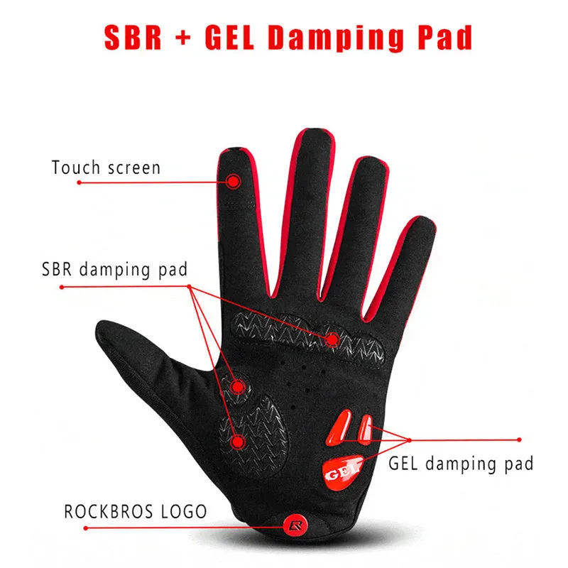 Premium Cycling Gloves with Touch Screen Design & Gel Padding for Triathletes – Enhanced Grip, Comfort & Durability for Long Rides