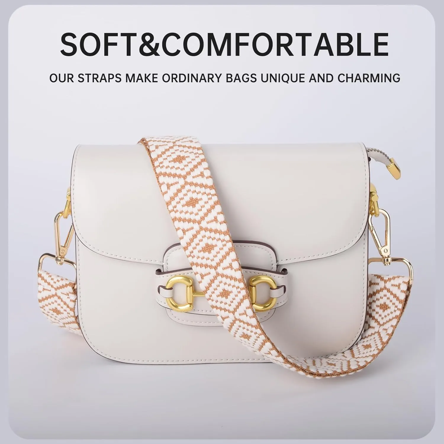 Purse Straps Replacement Crossbody Bag Strap for Purses Adjustable Wide Shoulder Straps for Women Handbags