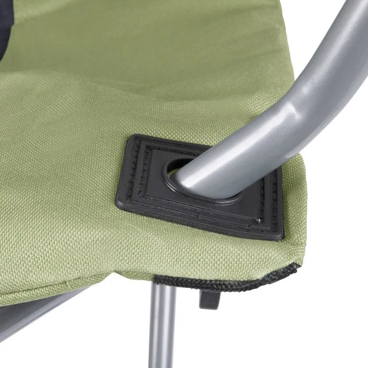 Reclining Camp Chair, Sage Green with Dark Gray