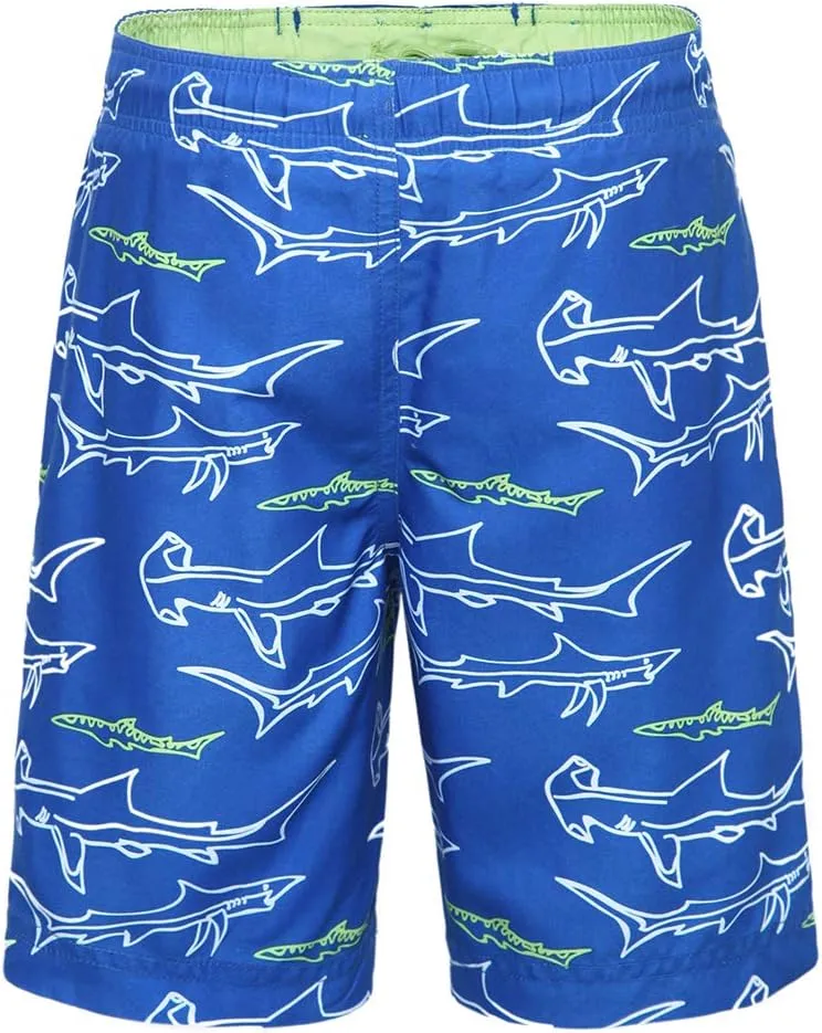 Rokka&Rolla Boys' Swim Trunks UPF 50  Quick Dry Bathing Suit Swimwear Beach Shorts with Mesh Lining