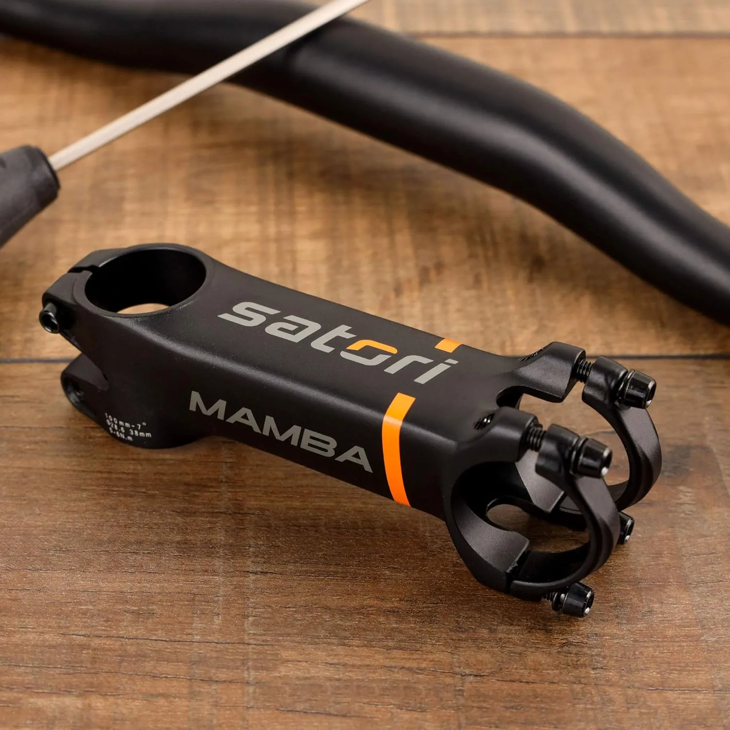Satori Mamba Bicycle Stem -7 Degree Professional Level 3D Forged Alloy Road Mountain Bike Lightweight Handlebar Stem 31.8mm Clamp - Compatible with 1-1/8" Fork Steerer Tube