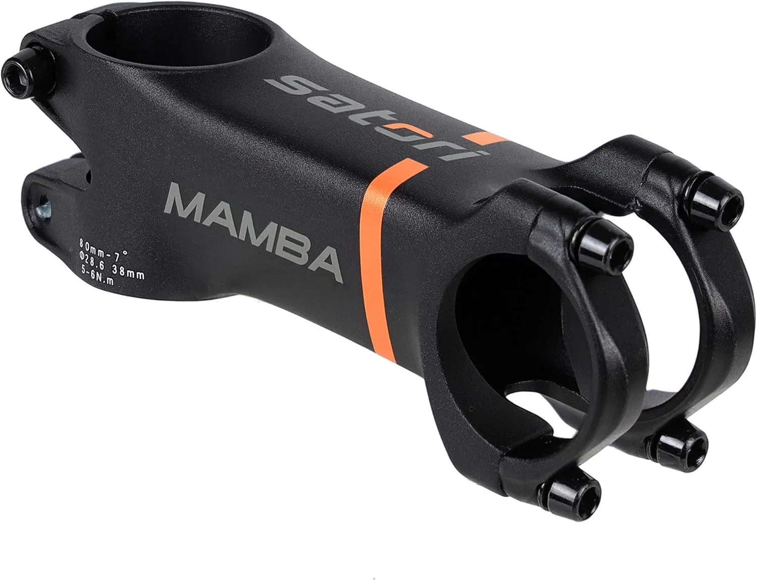 Satori Mamba Bicycle Stem -7 Degree Professional Level 3D Forged Alloy Road Mountain Bike Lightweight Handlebar Stem 31.8mm Clamp - Compatible with 1-1/8" Fork Steerer Tube