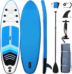 Stand Up Paddle Board, Yoga Board with Durable SUP Accessories & Carry Bag - Wide Stance, Surf Control, Non-Slip Deck, Leash, Paddle and Pump for Youth & Adult