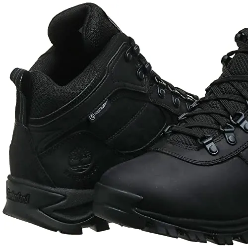Timberland Men's Mt. Maddsen Waterproof Mid Hiking Boot, Black-2024 New, 10