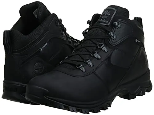 Timberland Men's Mt. Maddsen Waterproof Mid Hiking Boot, Black-2024 New, 10