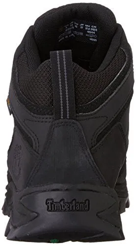 Timberland Men's Mt. Maddsen Waterproof Mid Hiking Boot, Black-2024 New, 10