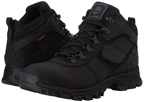 Timberland Men's Mt. Maddsen Waterproof Mid Hiking Boot, Black-2024 New, 10