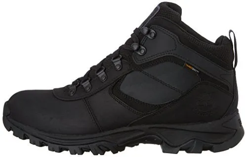 Timberland Men's Mt. Maddsen Waterproof Mid Hiking Boot, Black-2024 New, 10