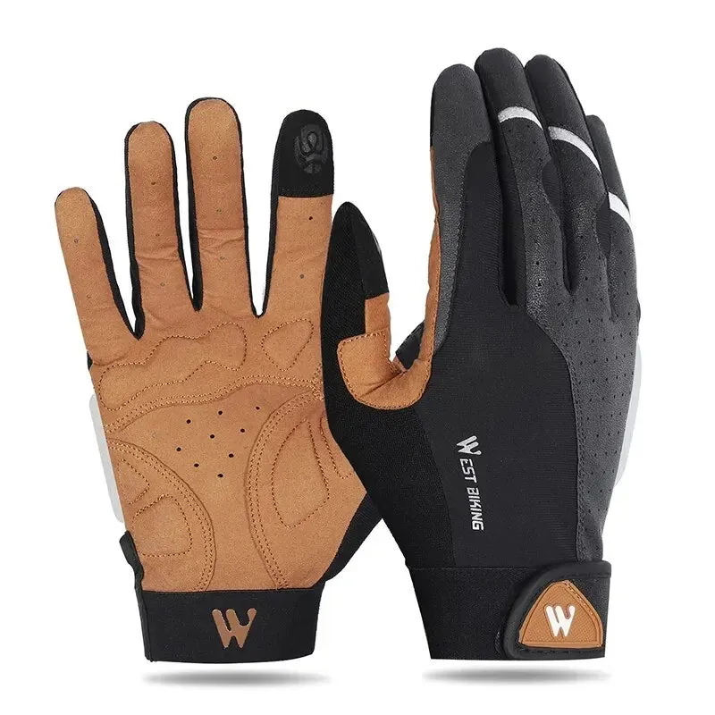 Unisex Full Finger Cycling Gloves - Hiking & Camping