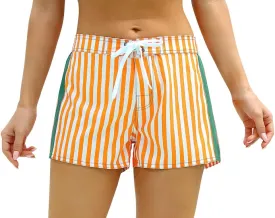 unitop Women's Swim Shorts Quick Dry Summer Beach Drawstring Board Shorts Swimwear