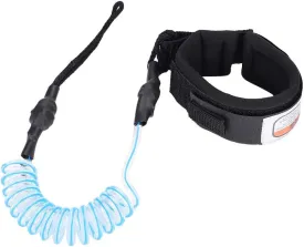Wbestexercises Coiled Sup Leash Leg Rope, Stand Up Paddle Board 5mm Coiled Spring Leg Foot Rope Surfing Leash Replacement Replacement Replacement Replacement for Surfboard(Blue)
