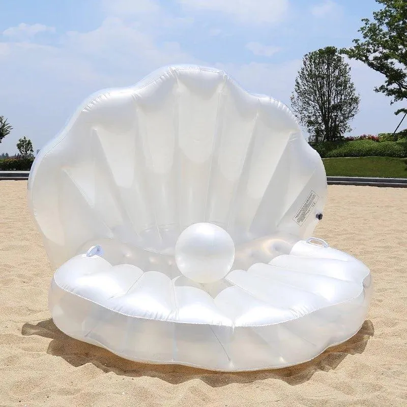 White Shell Inflatable Pool Raft