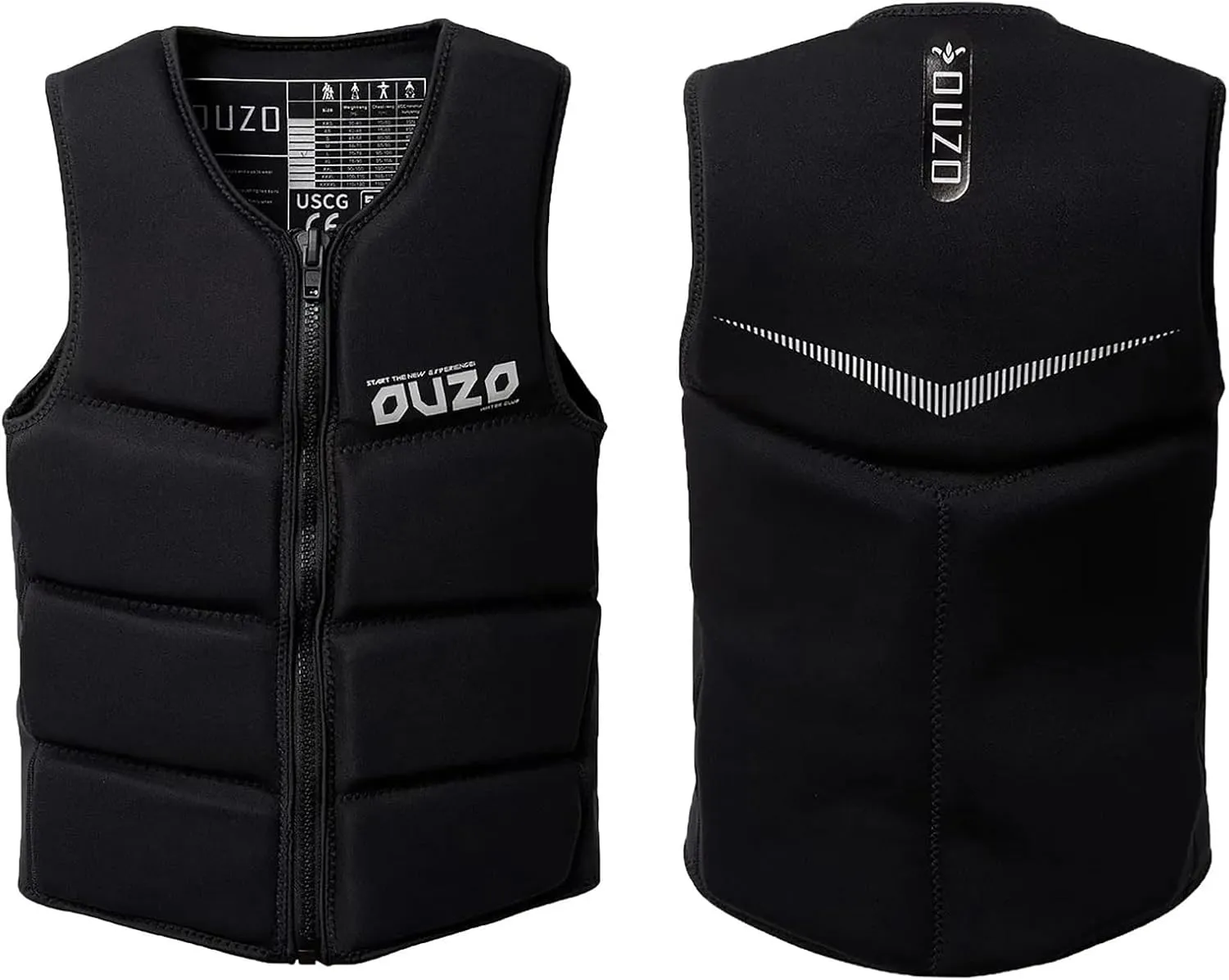 WYYHAA Mens Neoprene Wakesurf Impact Vest, Designed for Wake Surf and Skimboard, Great for Boating Rafting Surfing Buoyancy All Other Watersports Activities
