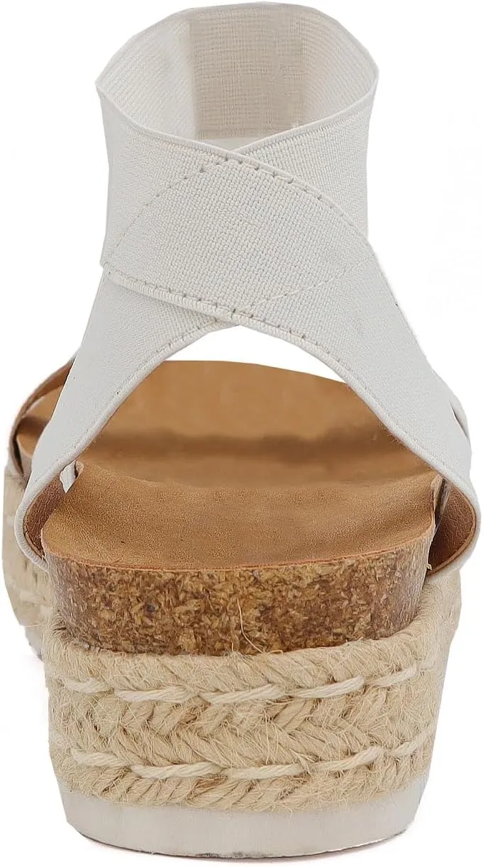 YOKI CHIARA-10 Womens Sandal Platform Espadrille Wedge, Strappy Sandals for Women, Platform Sandals Women, Summer Sandals